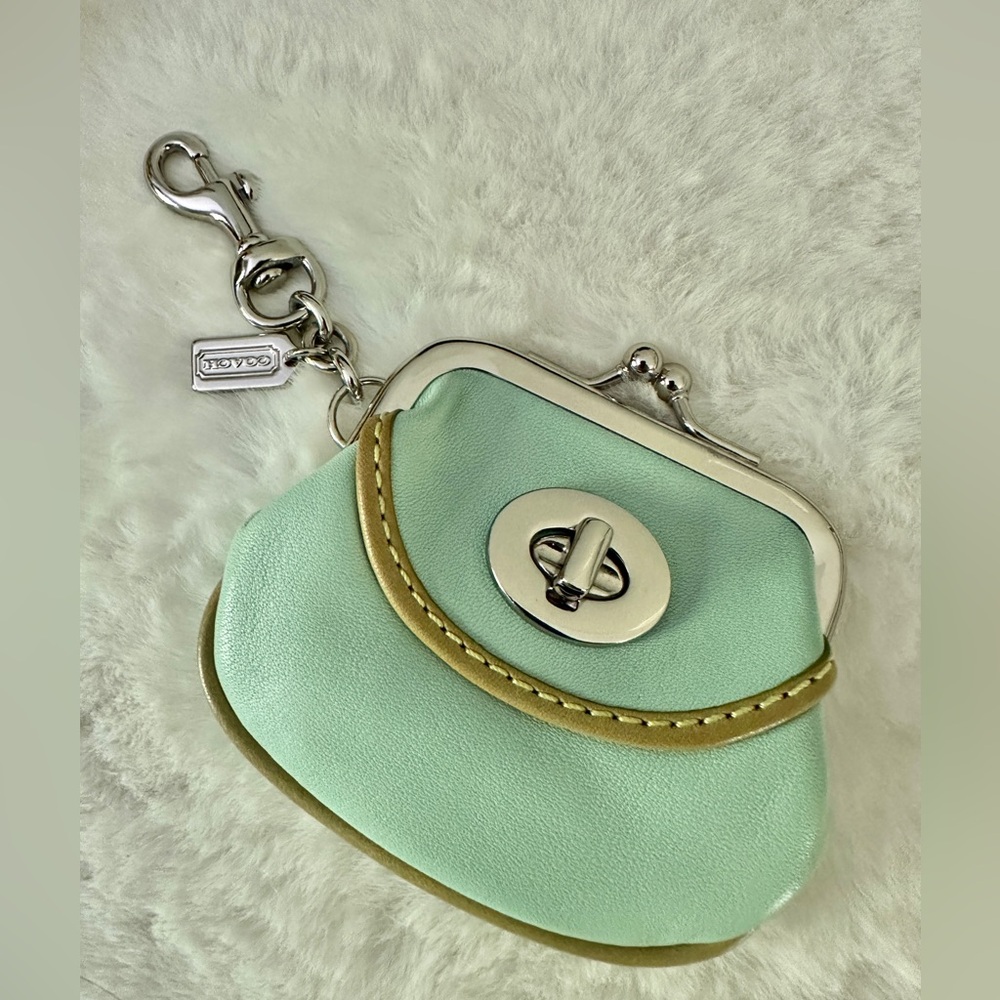 Coach Legacy Coin Purse Key Fob Charm HTF